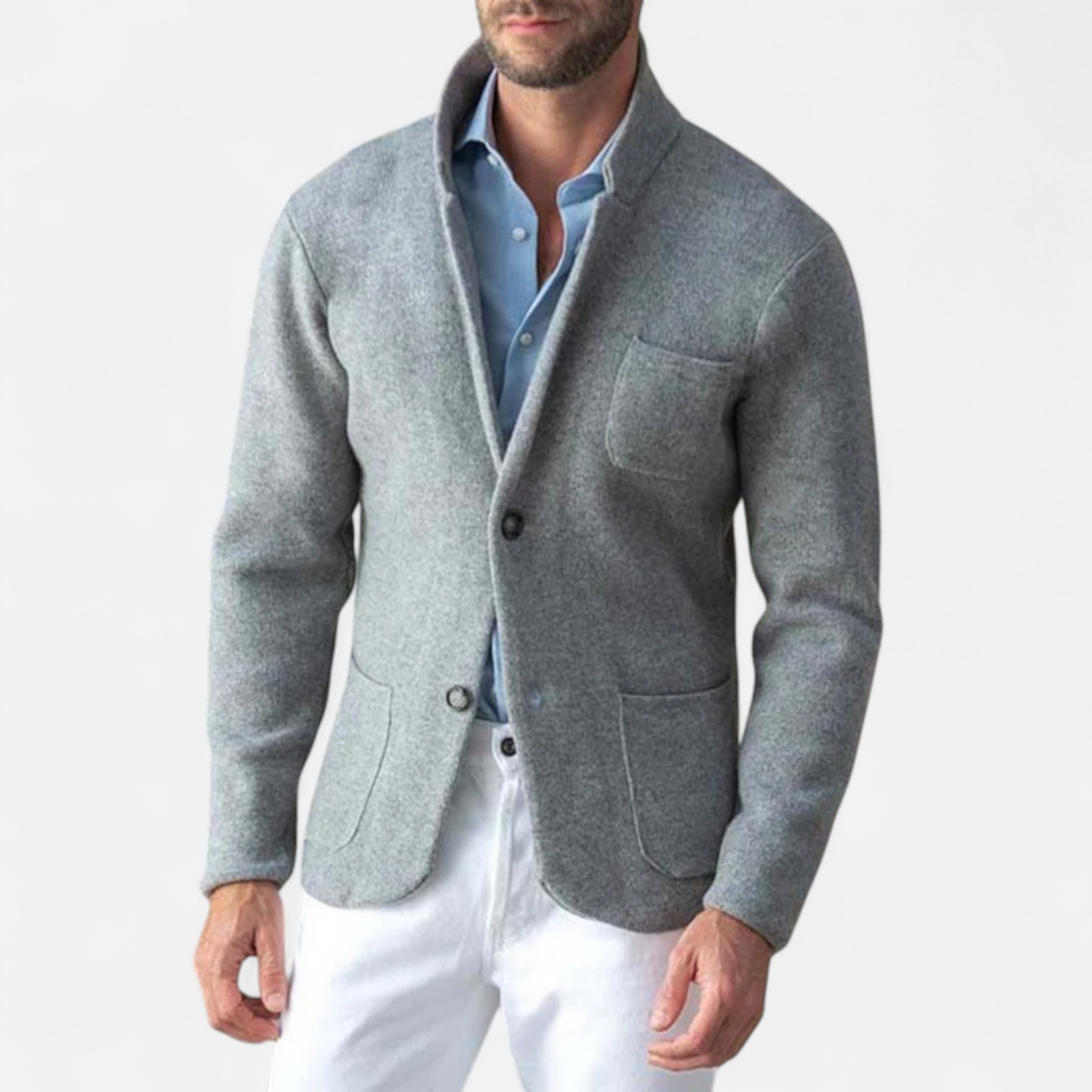 Legacy Sydney | Men’s Vintage Wool Stand-Collar Jacket