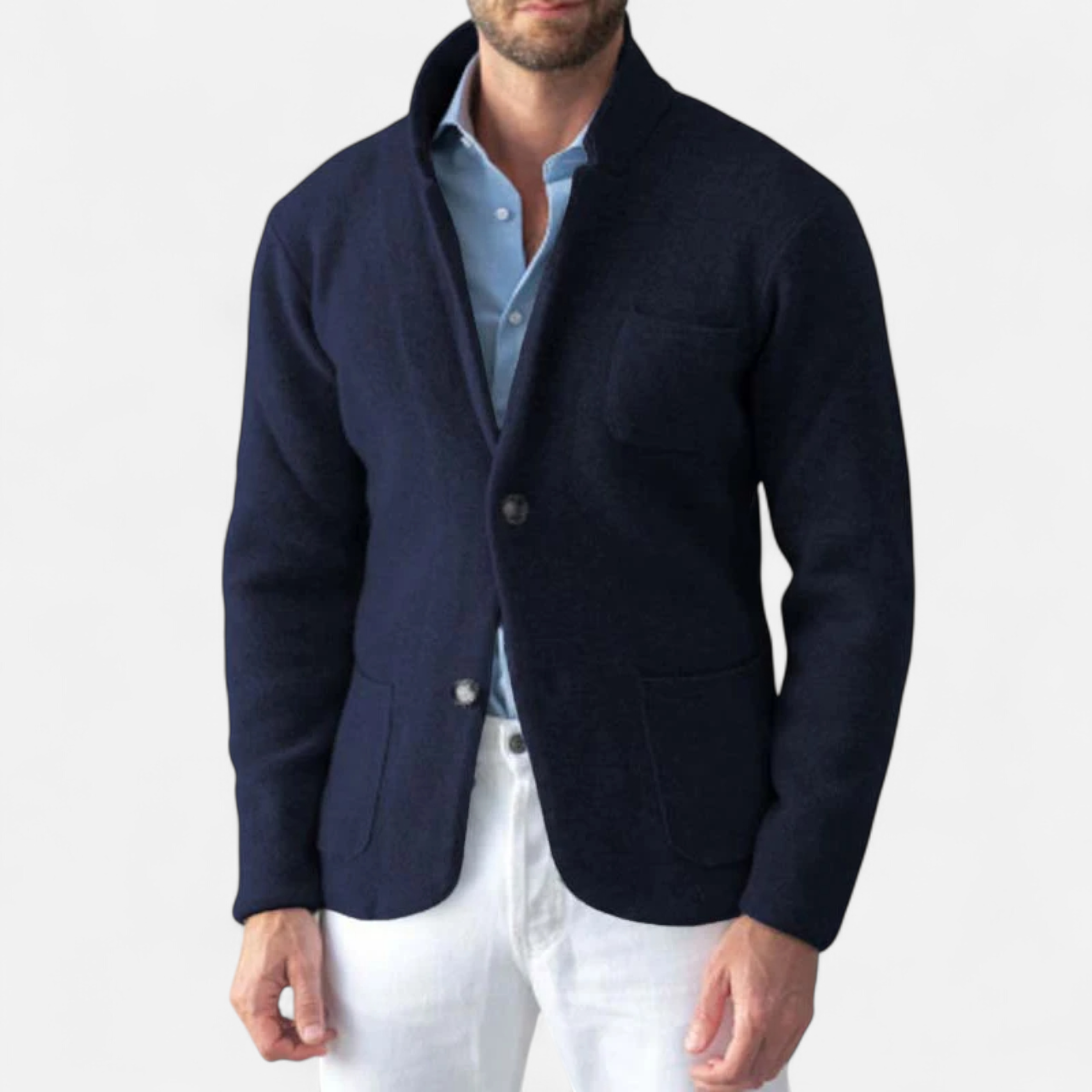 Legacy Sydney | Men’s Vintage Wool Stand-Collar Jacket