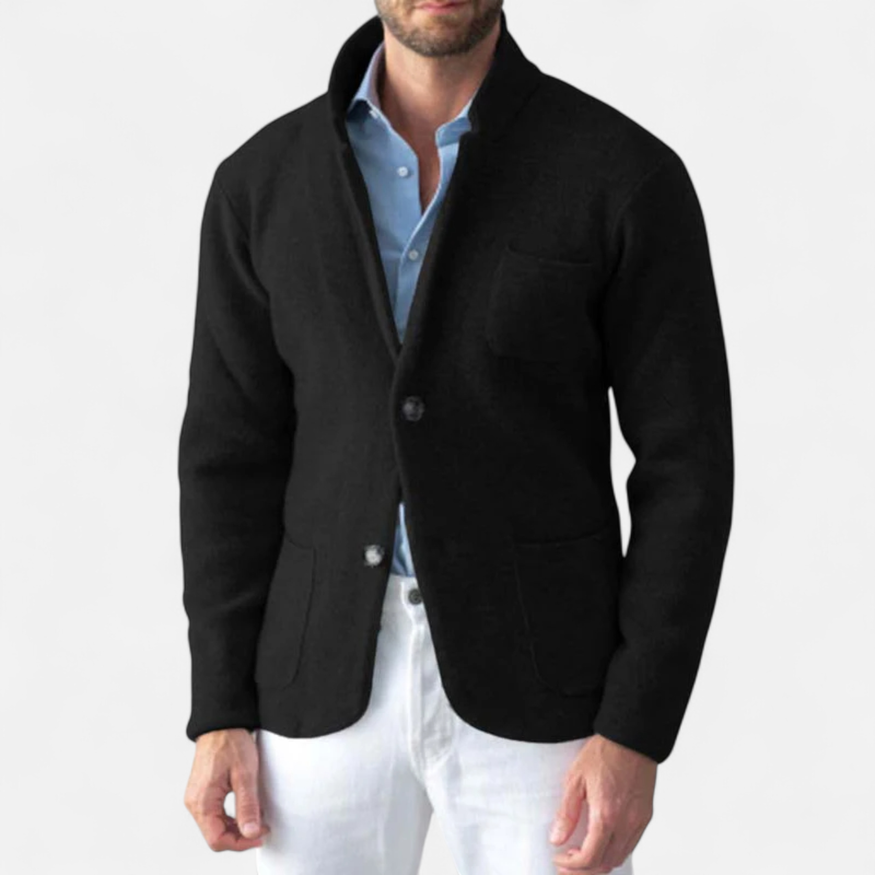 Legacy Sydney | Men’s Vintage Wool Stand-Collar Jacket