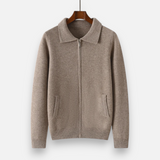 Legacy Sydney | Men’s Wool-Cashmere Zip Business Sweater