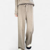 Legacy Sydney | Women’s Pure Wool Wide-Leg Knit Trousers