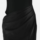 Legacy Sydney | Women’s Satin Hollow-Out Maxi Dress – Silken Flow, Sculpted Allure