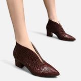 Legacy Sydney | Women’s Patent Leather V-Cut Ankle Boots