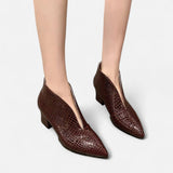 Legacy Sydney | Women’s Patent Leather V-Cut Ankle Boots