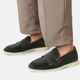 Legacy Sydney | Men’s Suede Monk Strap Loafers – Slip-On Elegance
