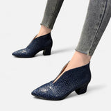 Legacy Sydney | Women’s Patent Leather V-Cut Ankle Boots