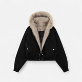 Legacy Sydney | Women’s Winter Hooded Coat – Fur Collar Vintage Style