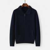 Legacy Sydney | Men’s Wool-Cashmere Zip Business Sweater