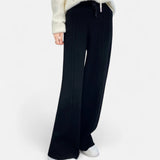 Legacy Sydney | Women’s Pure Wool Wide-Leg Knit Trousers