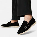 Legacy Sydney | Men’s Suede Monk Strap Loafers – Slip-On Elegance