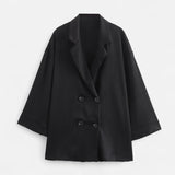 Legacy Sydney | Women’s Wrinkled Suit Jacket & Pants Set – Sculpted Autumn Elegance