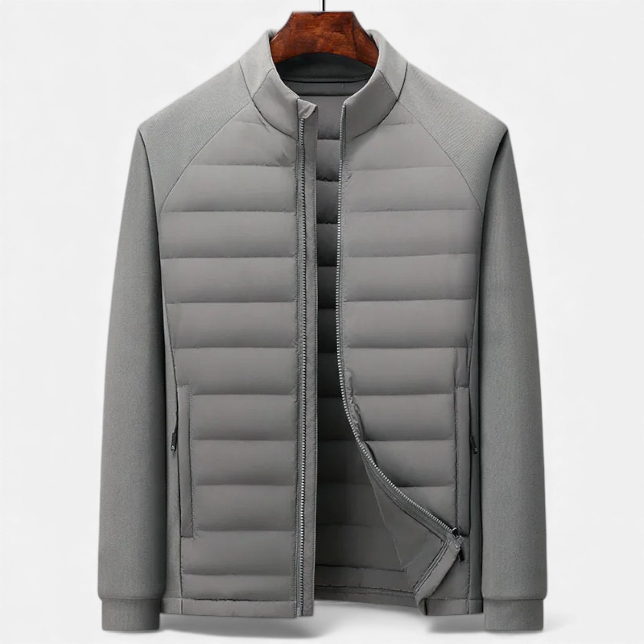 Legacy Sydney | Men’s Quilted Down Jacket with Stand-Up Collar