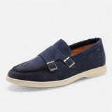 Legacy Sydney | Men’s Suede Monk Strap Loafers – Slip-On Elegance