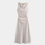 Legacy Sydney | Women’s Satin Slip Midi Dress