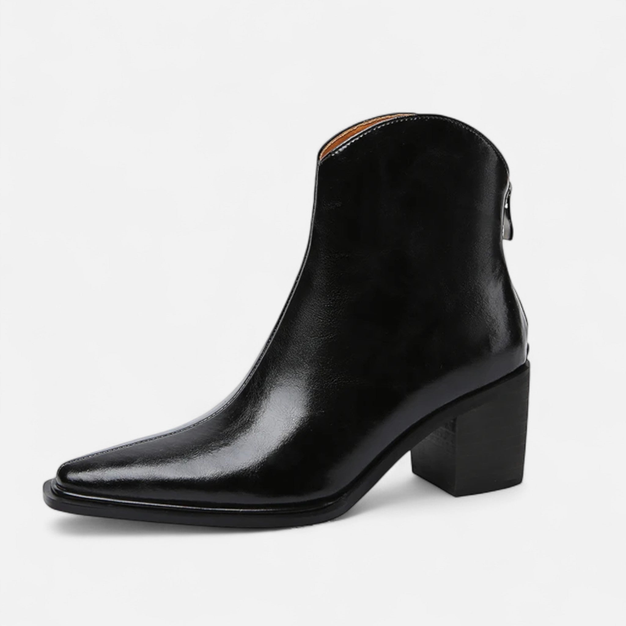 Legacy Sydney | Women’s Pointed Toe PU Leather Heeled Boots