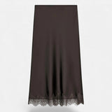Legacy Sydney | Women’s Elegant Satin Midi Skirt