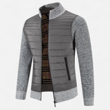 Legacy Sydney | Men’s Fleece Stand-Collar Patchwork Jacket