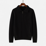 Legacy Sydney | Men’s Wool-Cashmere Zip Business Sweater