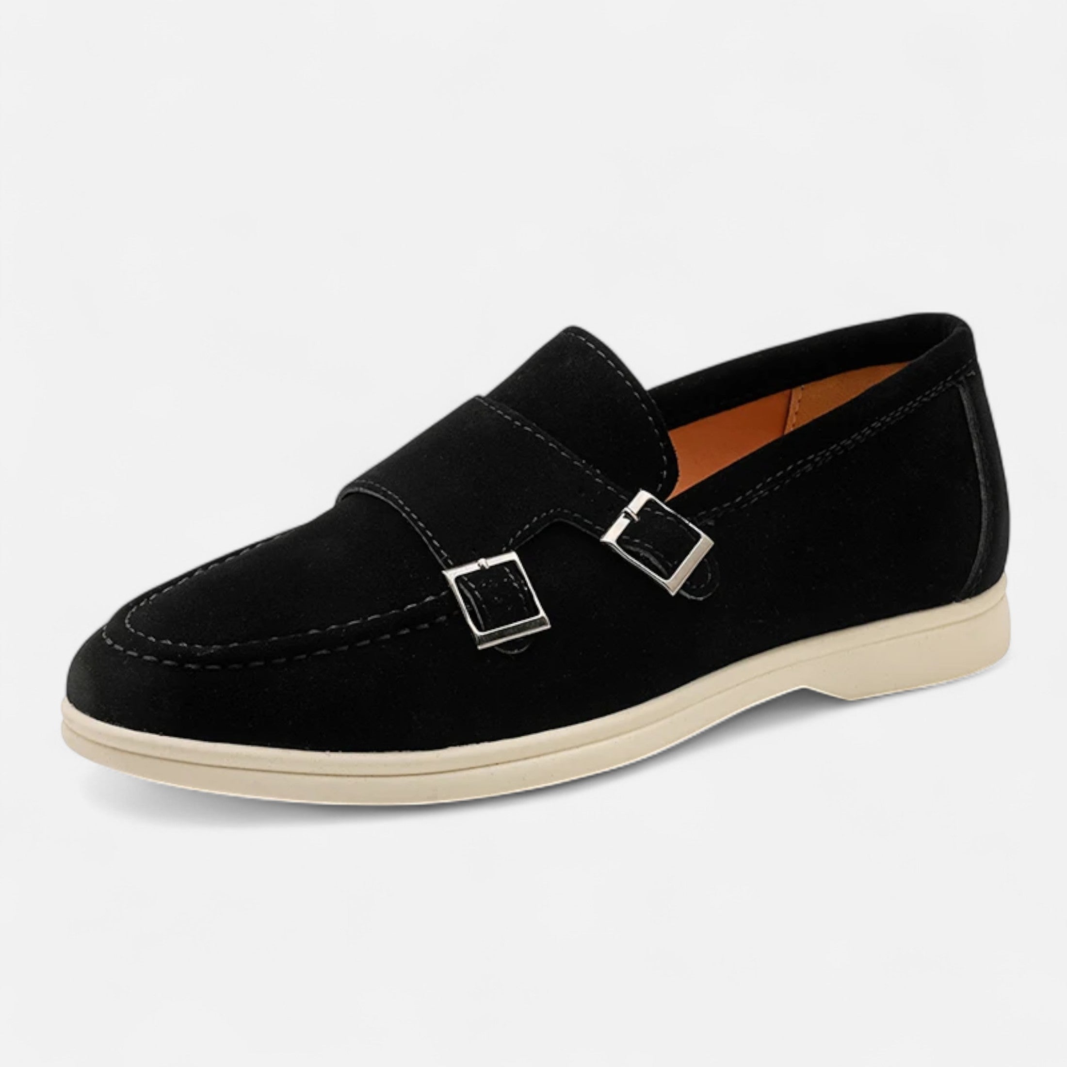 Legacy Sydney | Men’s Suede Monk Strap Loafers – Slip-On Elegance