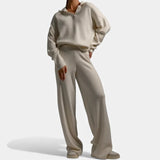Legacy Sydney | Women’s Cashmere-Feel Polo Lounge Set with Elegant Knit Detail