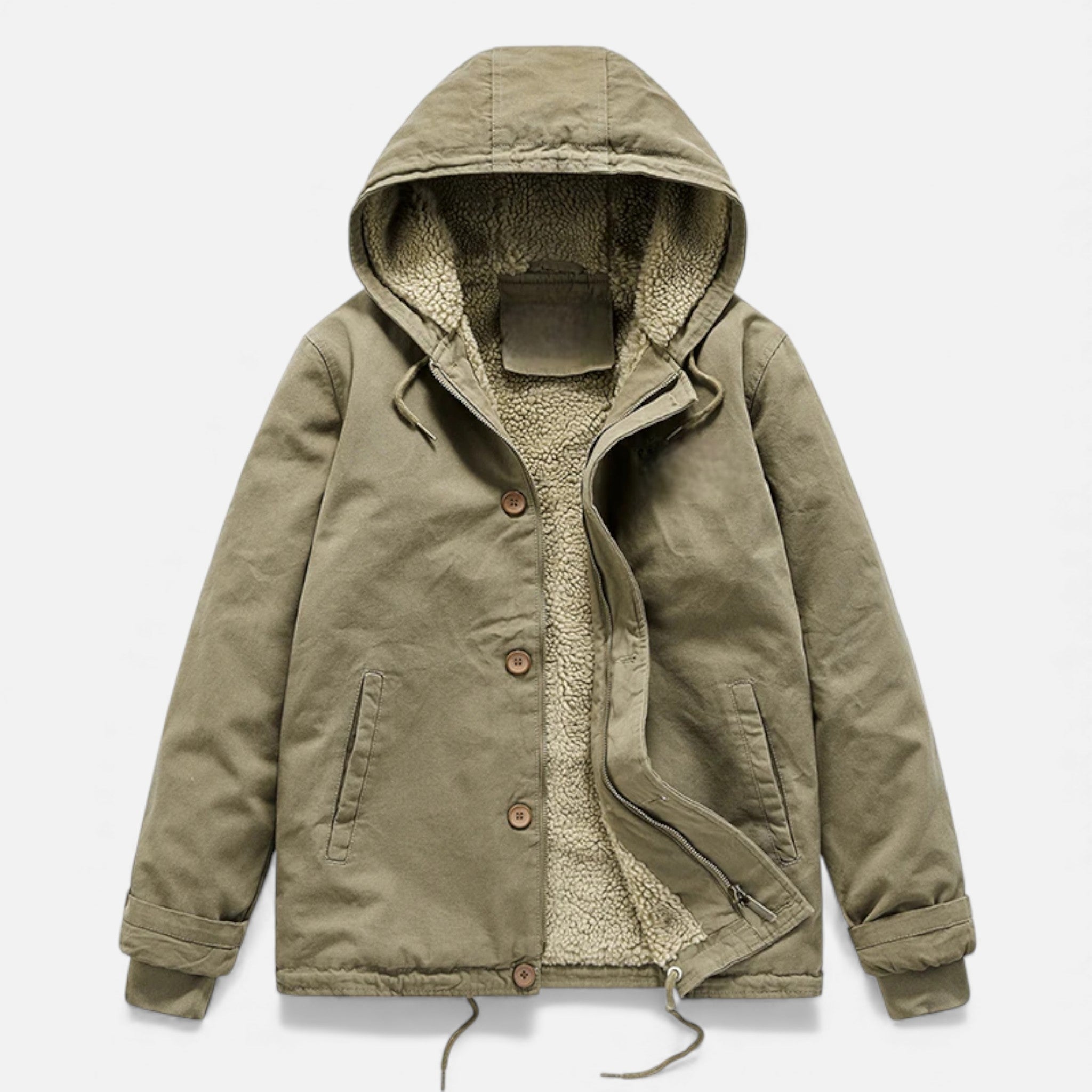 Legacy Sydney| Men’s Lamb Fleece Hooded Winter Coat