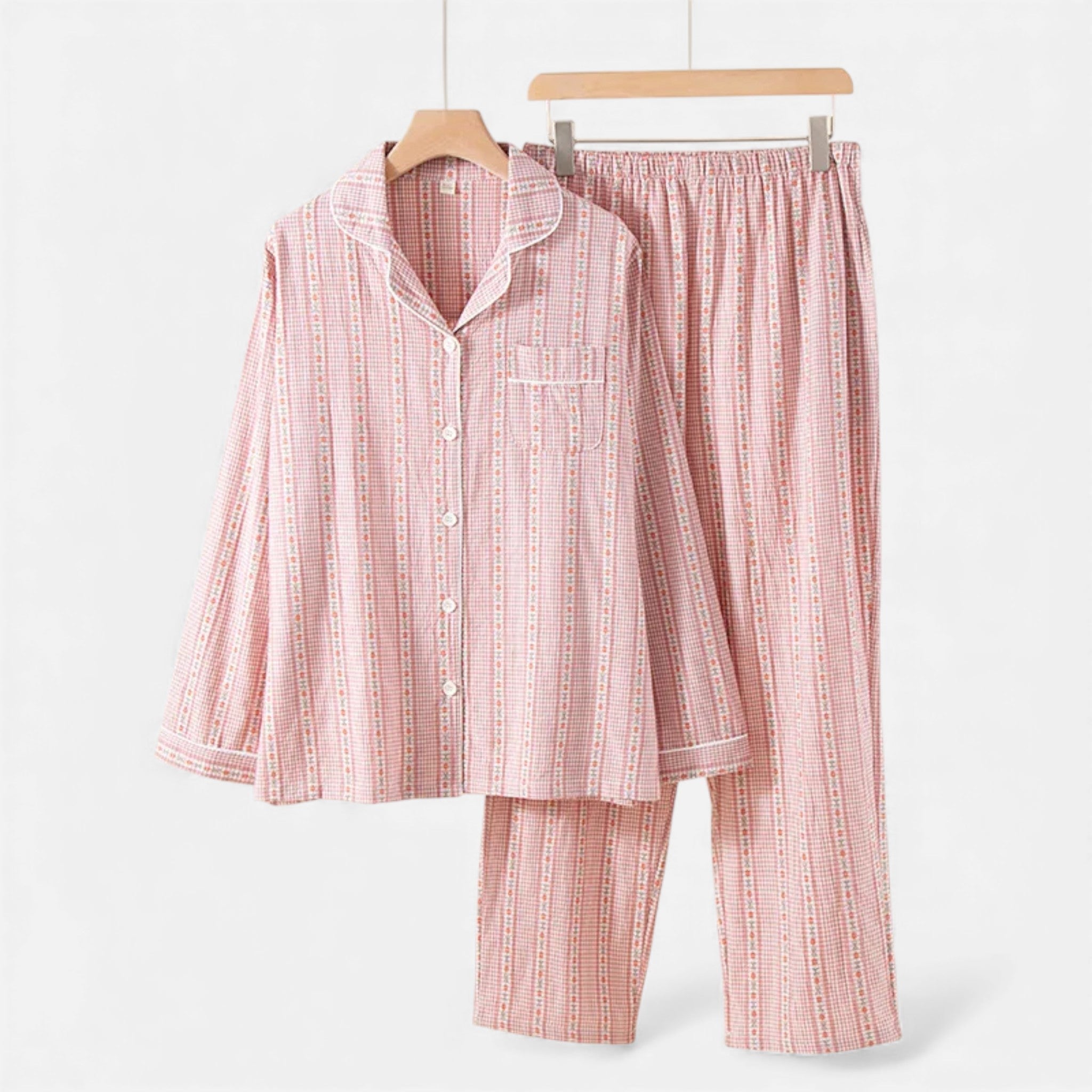 Legacy Sydney | Women’s Pure Cotton Pyjama Set with Cardigan Style