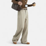 Legacy Sydney | Women’s High-Waist Cotton Trousers – Wide Leg Elegance