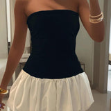 Kendall Drop-Waist Bubble-Hem Cute Party Dress