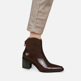 Legacy Sydney | Women’s Pointed Toe PU Leather Heeled Boots