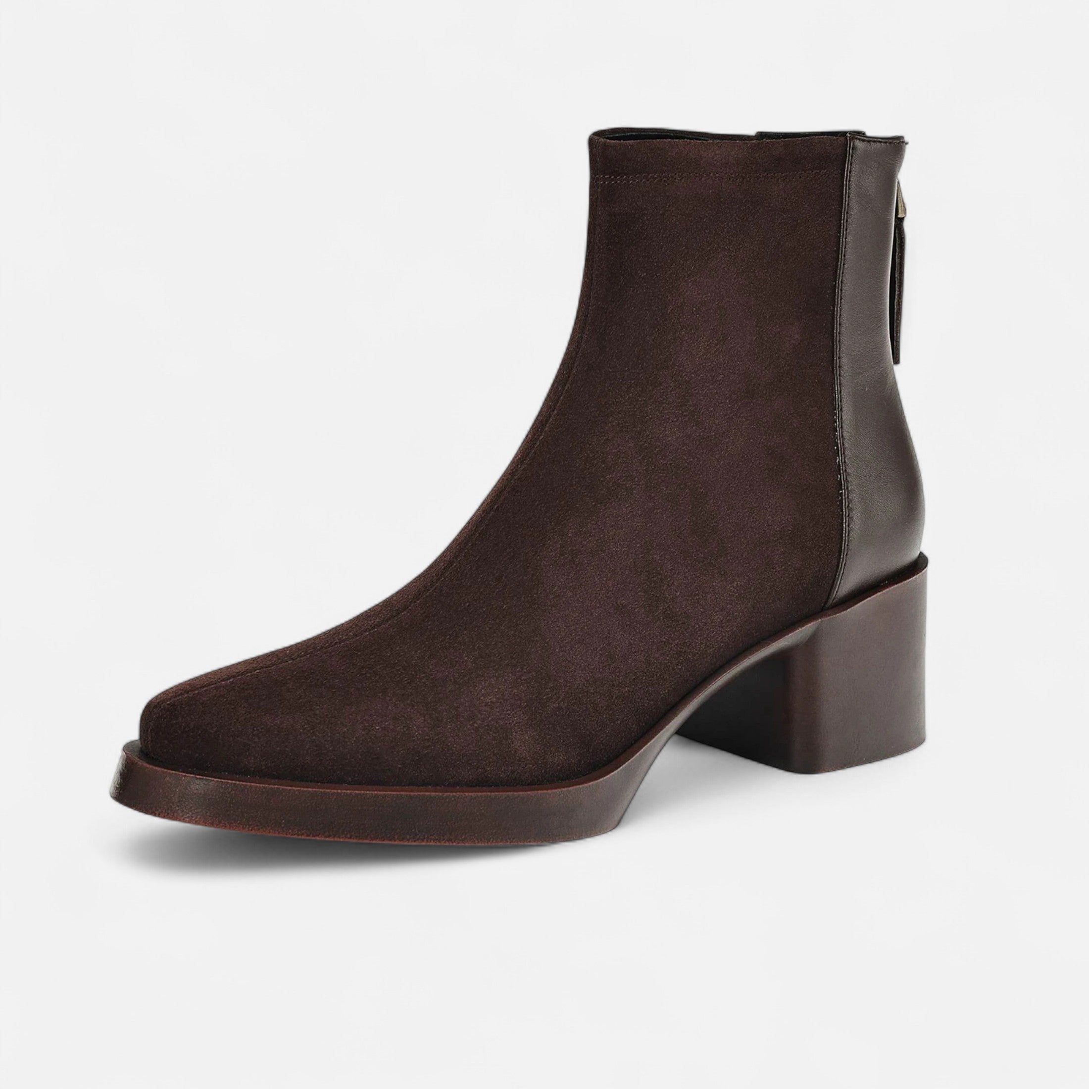 Legacy Sydney | Women’s Suede Ankle Boots – Square Toe Mid-Heel