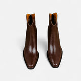 Legacy Sydney | Women’s Pointed Toe PU Leather Heeled Boots