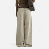 Legacy Sydney | Women’s High-Waist Cotton Trousers – Wide Leg Elegance
