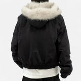 Legacy Sydney | Women’s Winter Hooded Coat – Fur Collar Vintage Style