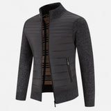 Legacy Sydney | Men’s Fleece Stand-Collar Patchwork Jacket