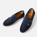 Legacy Sydney | Men’s Suede Monk Strap Loafers – Slip-On Elegance