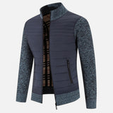 Legacy Sydney | Men’s Fleece Stand-Collar Patchwork Jacket