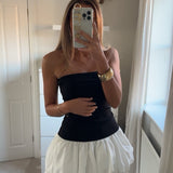 Kendall Drop-Waist Bubble-Hem Cute Party Dress