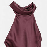 Legacy Sydney | Women’s Backless Satin Long Dress