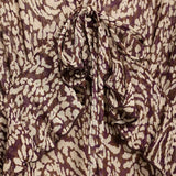 Legacy Sydney | Women’s Printed Midi Dress – V-Neck Autumn Elegance