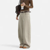 Legacy Sydney | Women’s High-Waist Cotton Trousers – Wide Leg Elegance