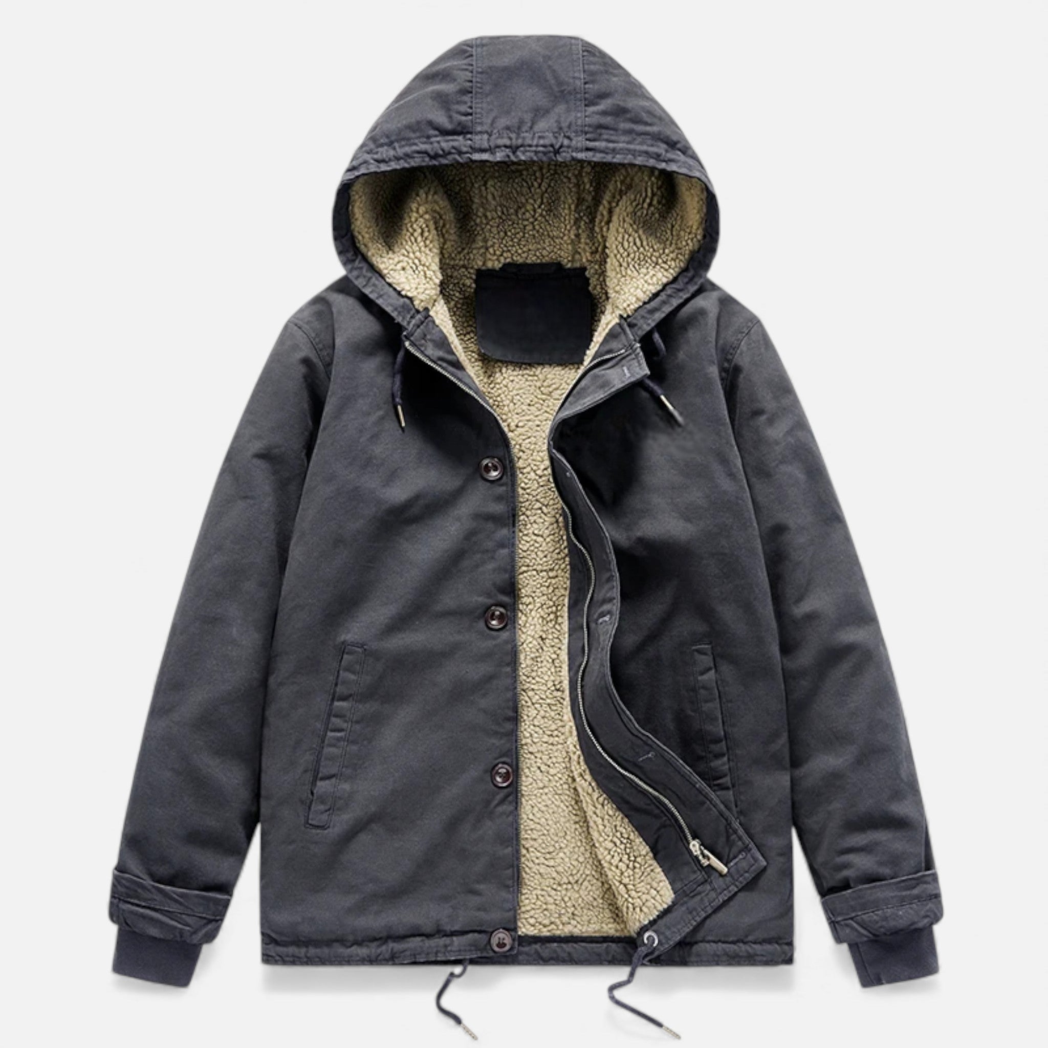 Legacy Sydney| Men’s Lamb Fleece Hooded Winter Coat