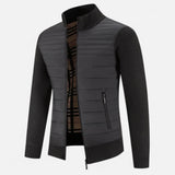 Legacy Sydney | Men’s Fleece Stand-Collar Patchwork Jacket