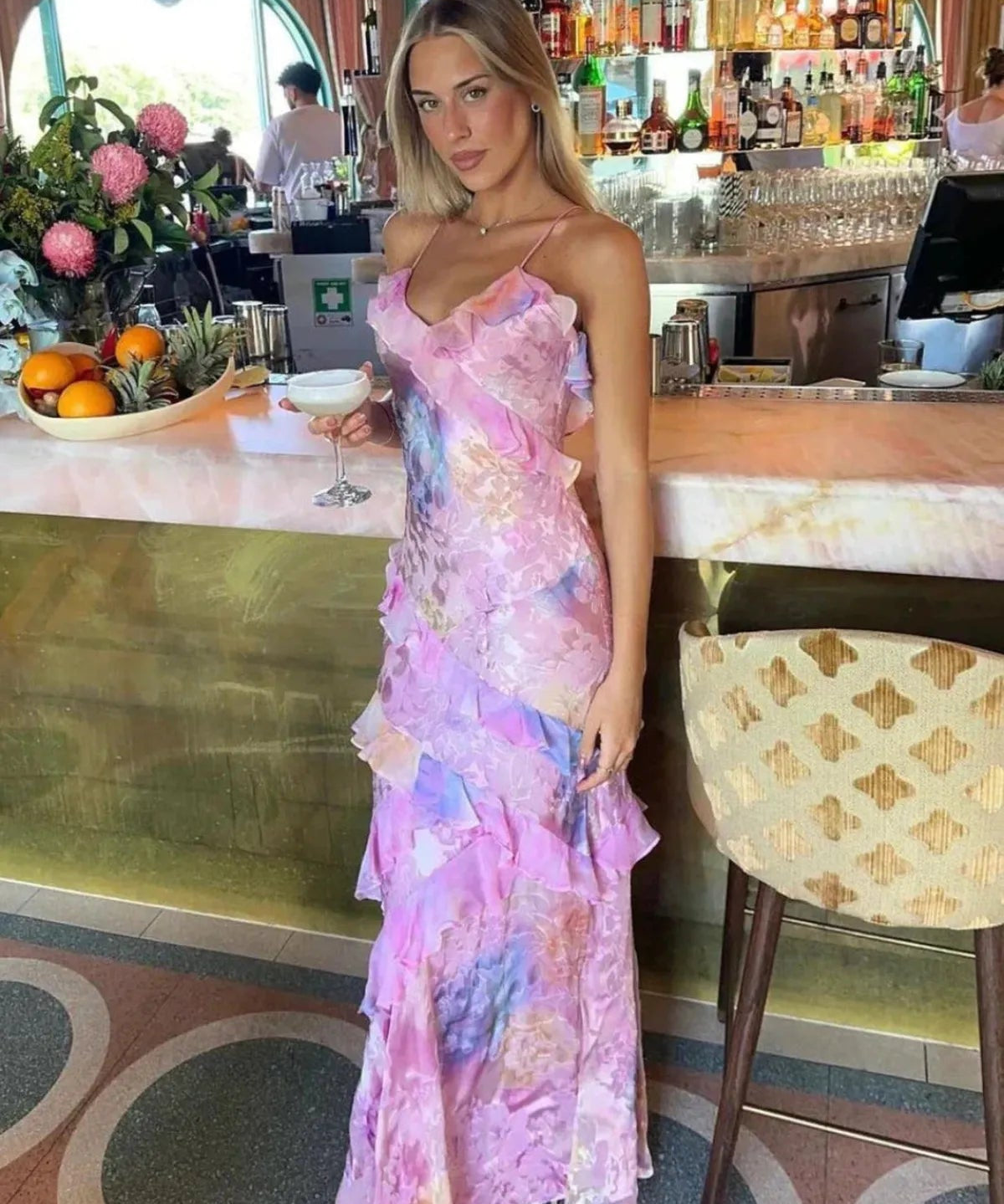 Airborne Summer Formal Maxi Dress