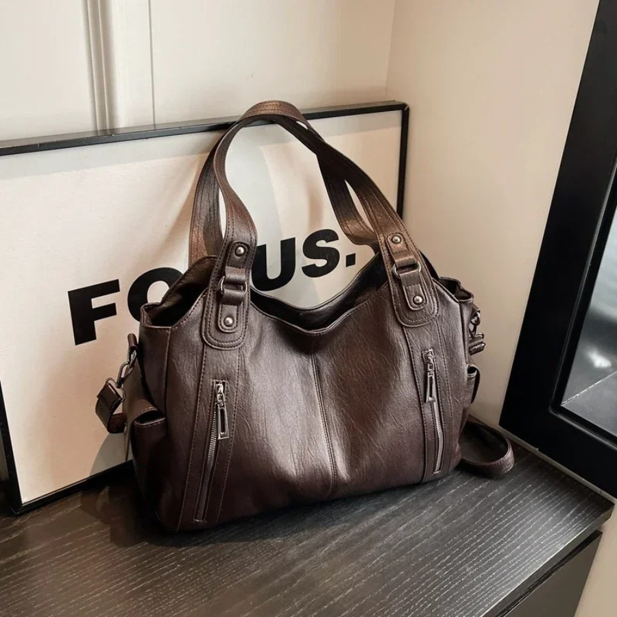 Legacy Sydney | Faux Leather Shoulder Duffle Bag