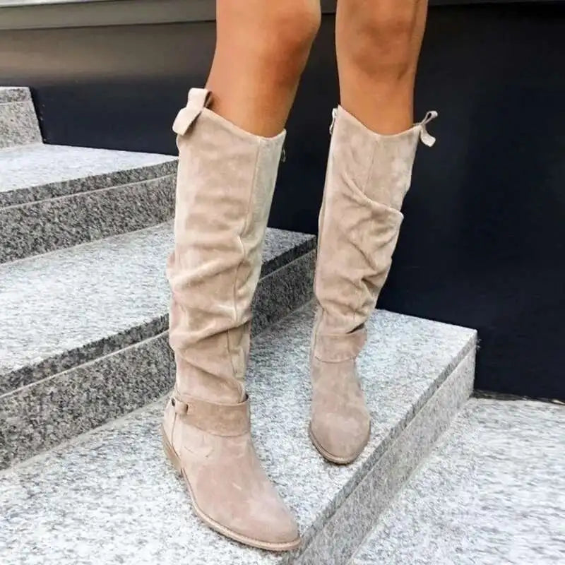 Women's Suede Knee-High Boots