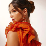 Formal Asymmetric One-Shoulder Floral Evening Gown