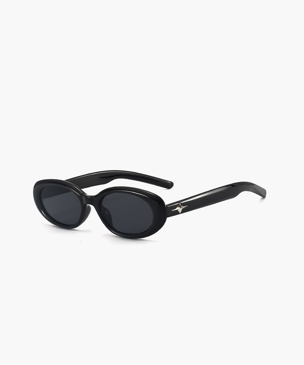 Legacy Sydney | Retro Oval Black Sunglasses