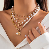 Legacy Sydney | Pearl Decor Chain Layered Necklace