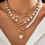 Legacy Sydney | Pearl Decor Chain Layered Necklace
