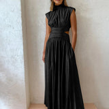 Elegant Sleeveless Formal Occasion Maxi Dress